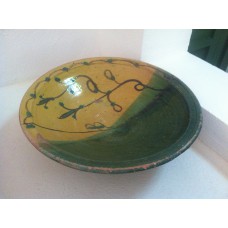 Old plate in terra-cotta